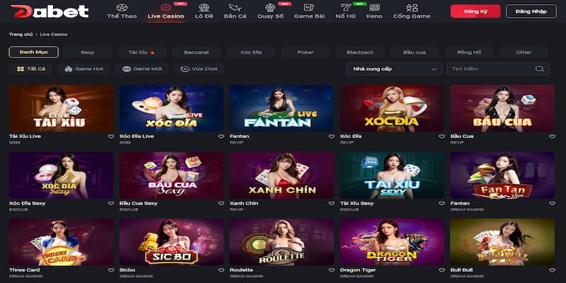 Vô vàn sản phẩm cá cược có tại casino dabet đang chờ đón anh em đến trải nghiệm