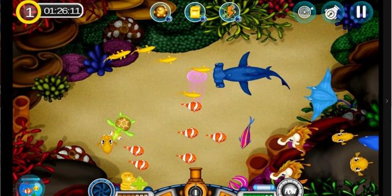 Các sinh vật biển đa dạng xuất hiện trong game bắn cá Dabet