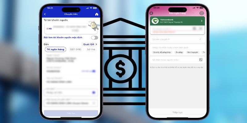 Các bước nạp tiền hiển thị trong giao diện tài khoản